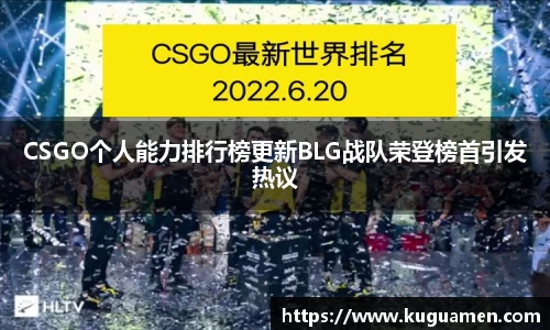CSGO个人能力排行榜更新BLG战队荣登榜首引发热议